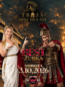 BEST ŽURKA × TROJA  NIGHT SOBOTA, 3. 10. 2026