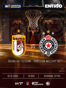 AdmiralBet ABA League : KK BOSNA BH TELECOM - Partizan Mozzart Bet