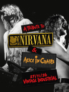 NIRVANA TRIBUTE & ALICE IN CHAINS TRIBUTE u Vintageu