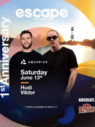 Escape Sessions 1st Anniversary w. Hudi & Viktor