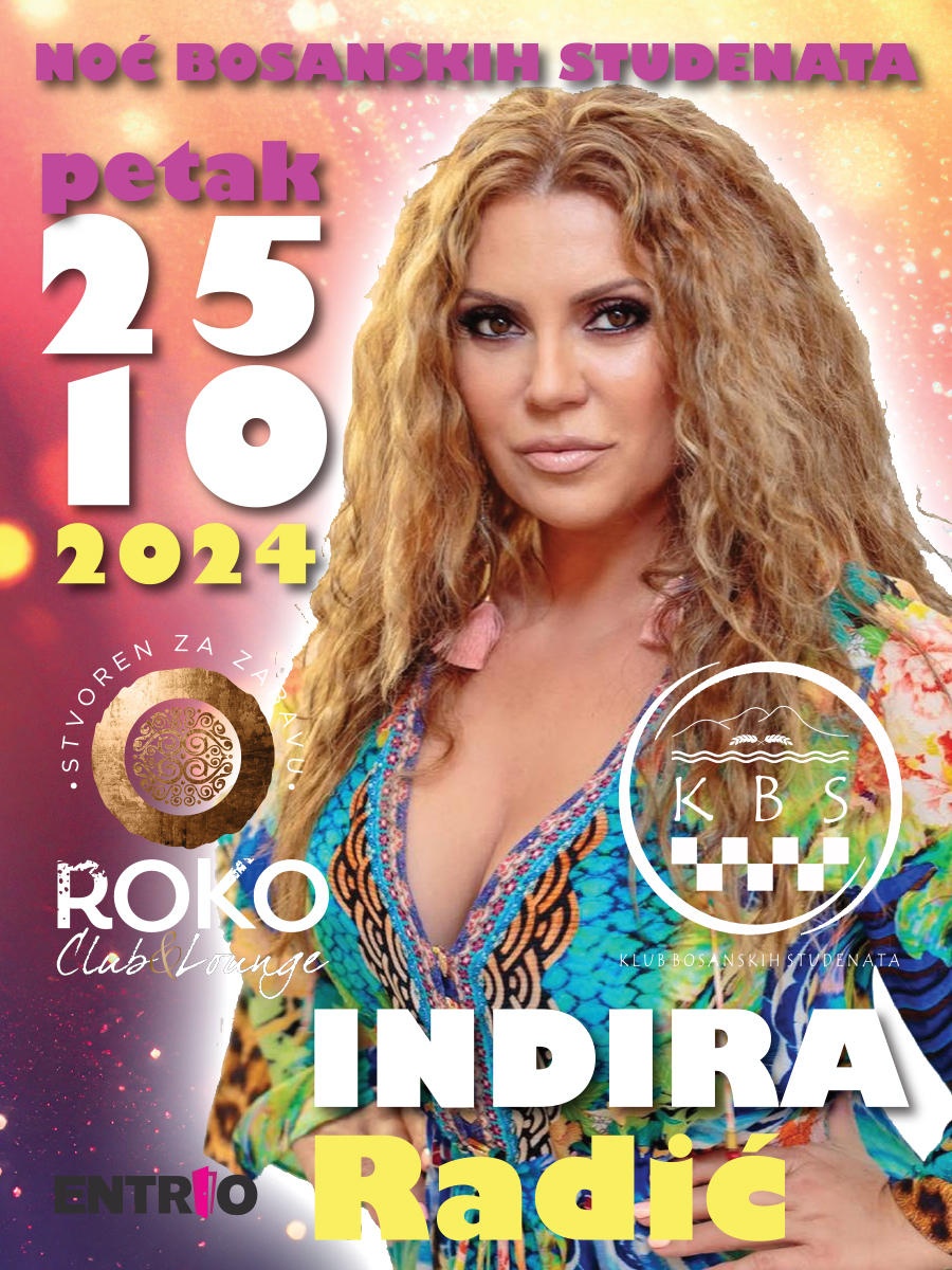 Ulaznice za Indira Radić @ Club Roko, Club Roko, Zagreb | Petak, 25.10. ...