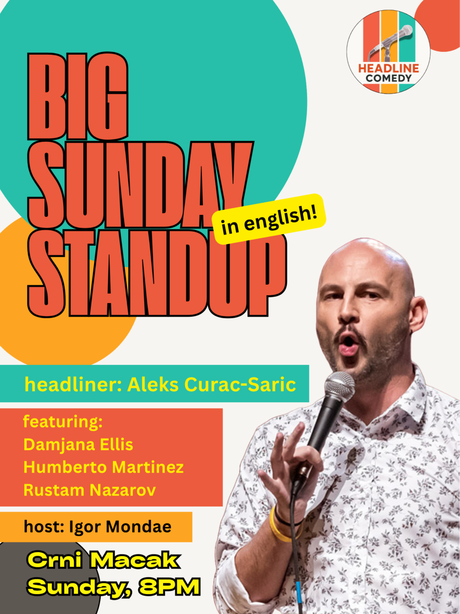 Tickets for Big Sunday Standup - in English!, Crni Mačak, Zagreb ...