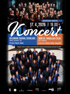 KONCERT:DELAWARE CHORAL SCHOLARS IN ZBOR SV. NIKOLAJA LITIJA