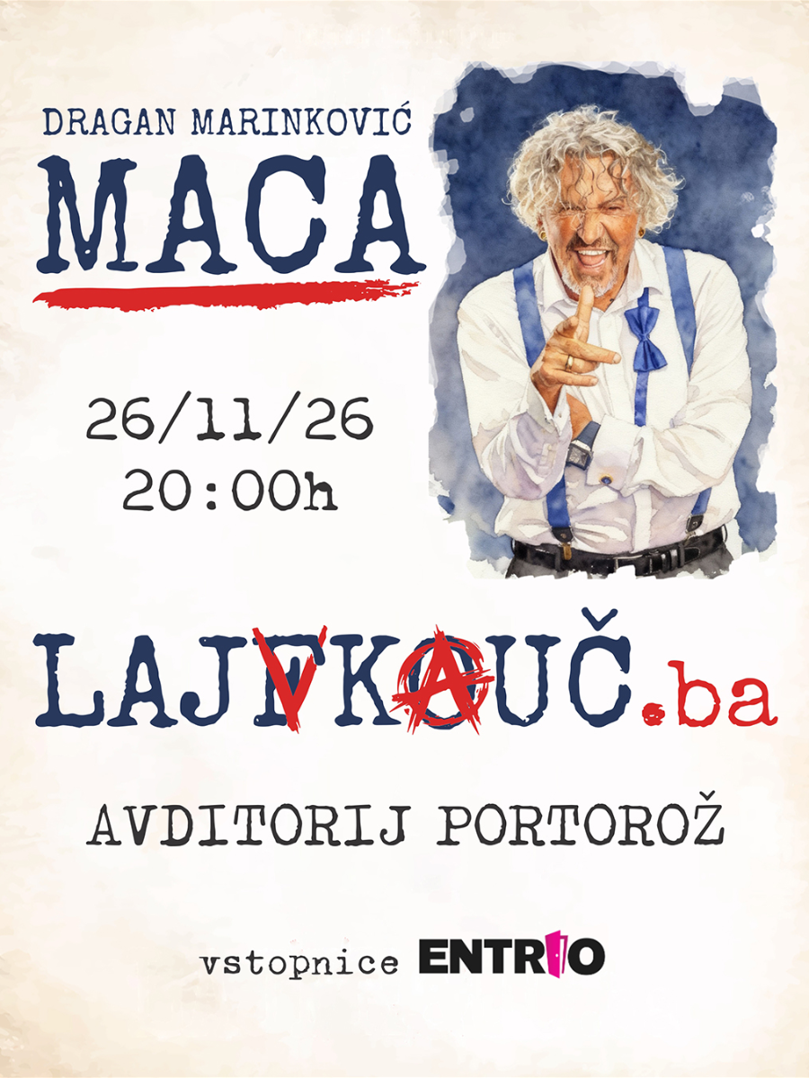 PREDSTAVA KI PODIRA VSE TABUJE "LAJF KOUČ" - DRAGAN MARINKOVIĆ MACA