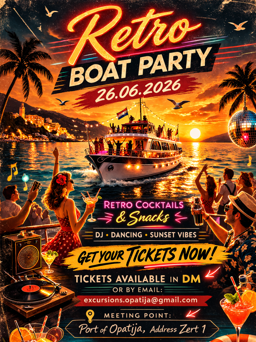 Retro boat party