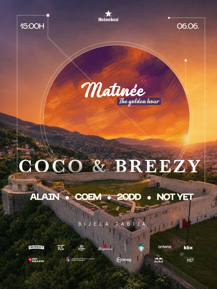 Matinée: THE GOLDEN HOUR w.COCO & BREEZY - Bijela tabija