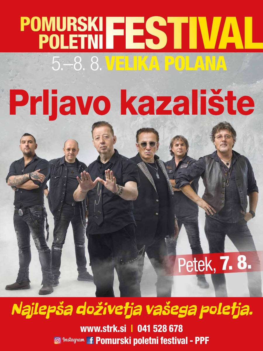 Pomurski poletni Festival - PETEK, 7.8.2026 PRLJAVO KAZALIŠTE