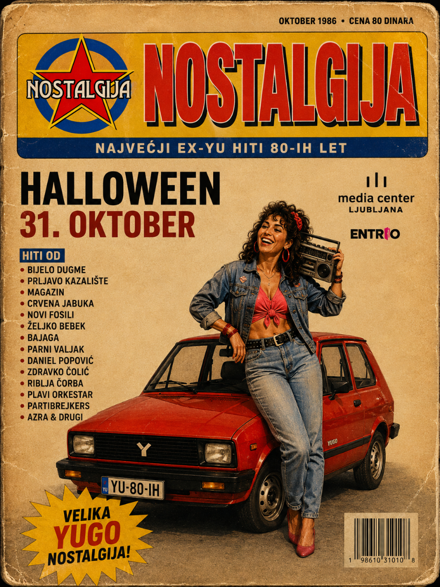 YUGO NOSTALGIJA ★ Halloween 31. Oktober 2026, Media Center
