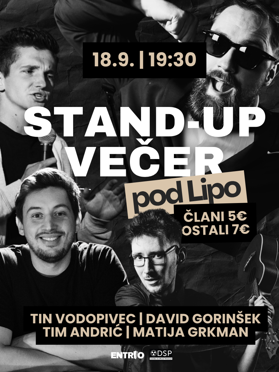 STAND-UP večer pod Lipo | Tin Vodopivec & drugi