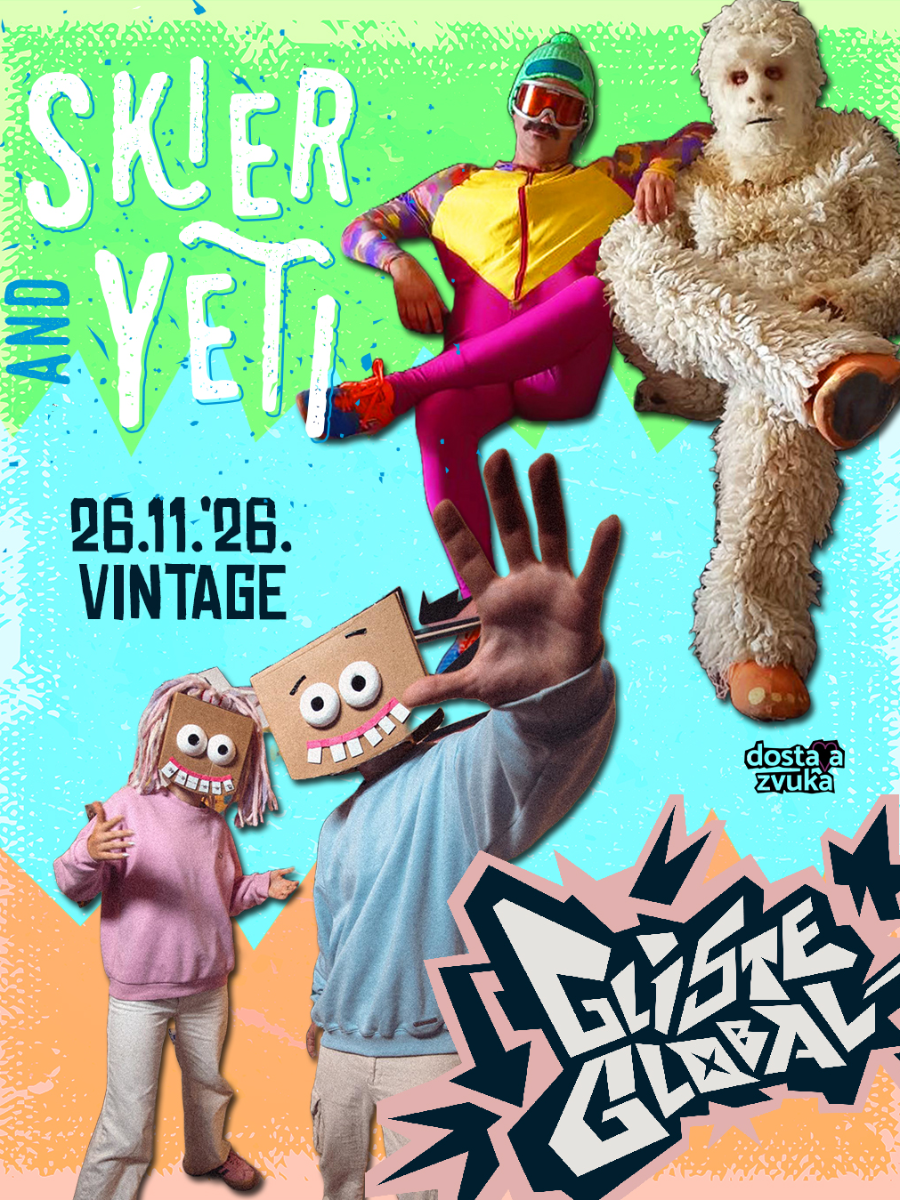 Skier and Yeti + Gliste