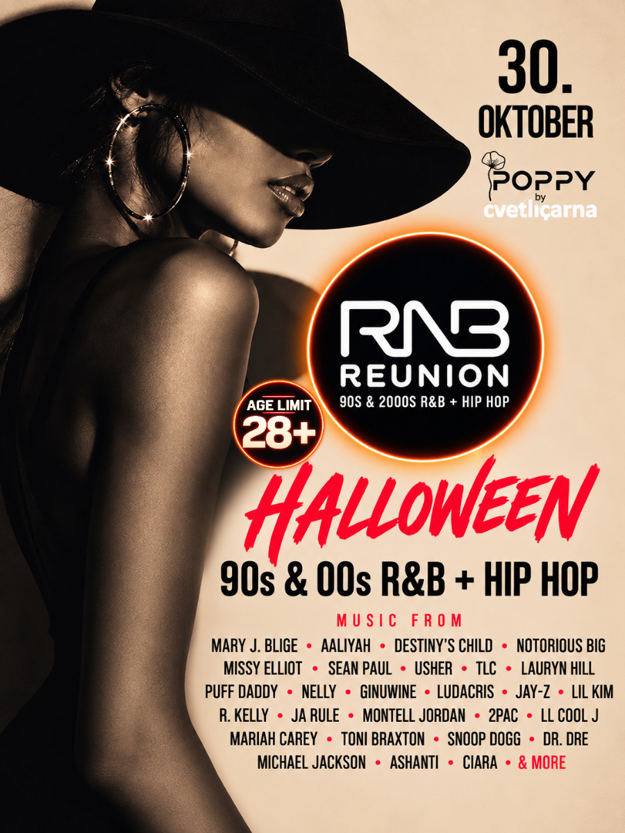 RNB REUNION Halloween @ POPPY, 30. Oktober 2026