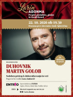 Pogovorni večer : DUHOVNIK MARTIN GOLOB