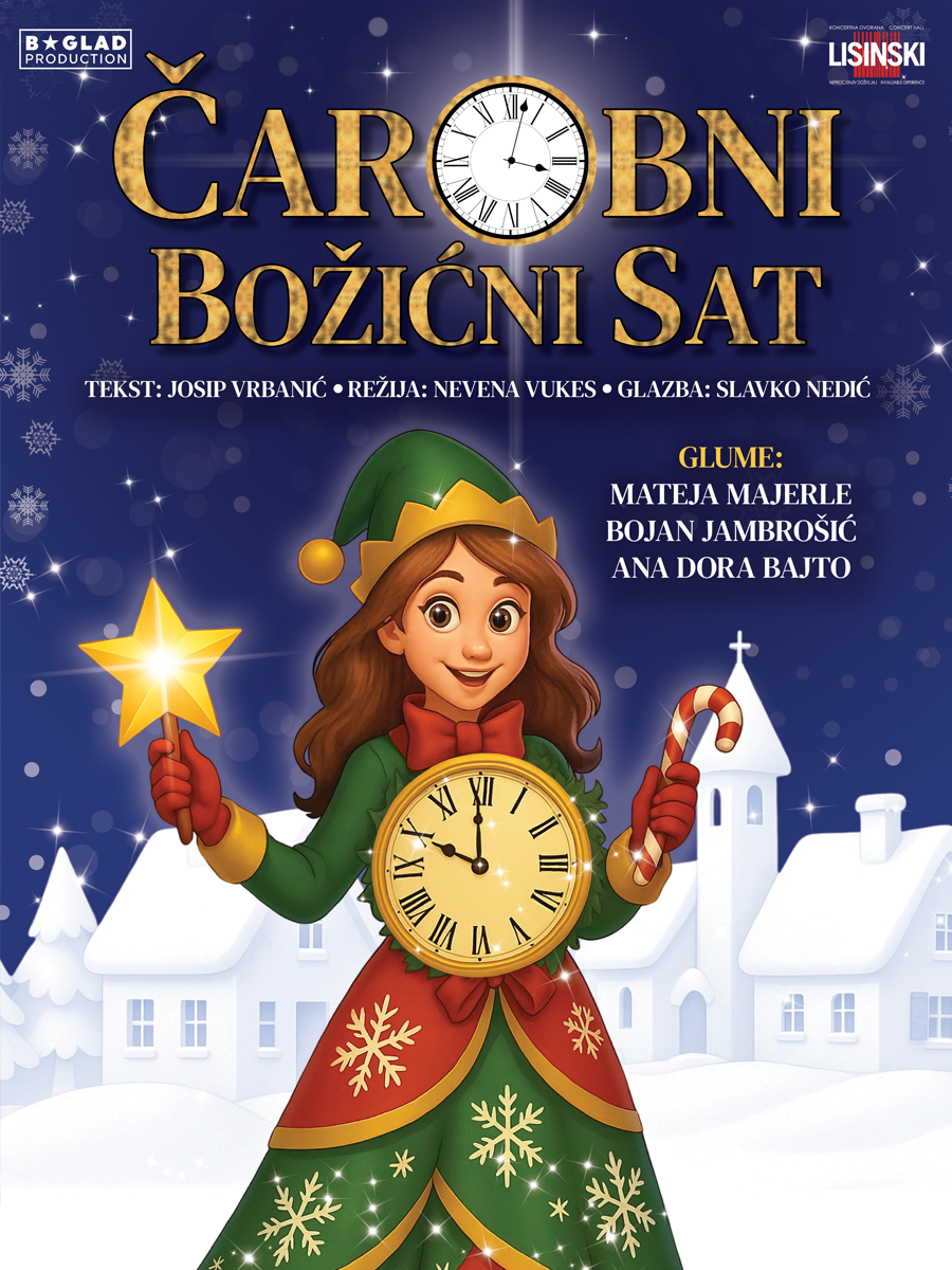 ČAROBNI BOŽIĆNI SAT, predstava za djecu, Split