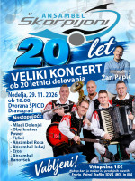Ansambel Škorpijoni - veliki koncert ob 20-letnici delovanja
