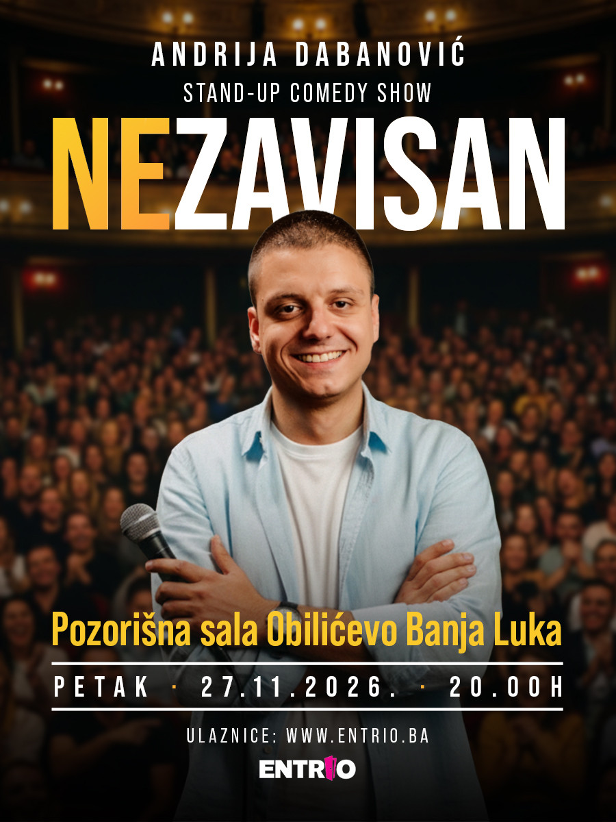 BANJA LUKA - "Nezavisan" stand - up Andrija Dabanović