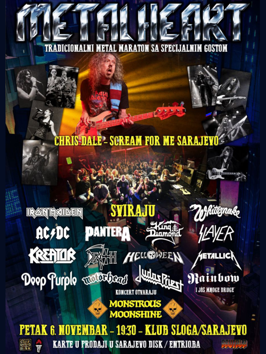 METAL HEART feat. CHRIS DALE // 06.NOV // SLOGA