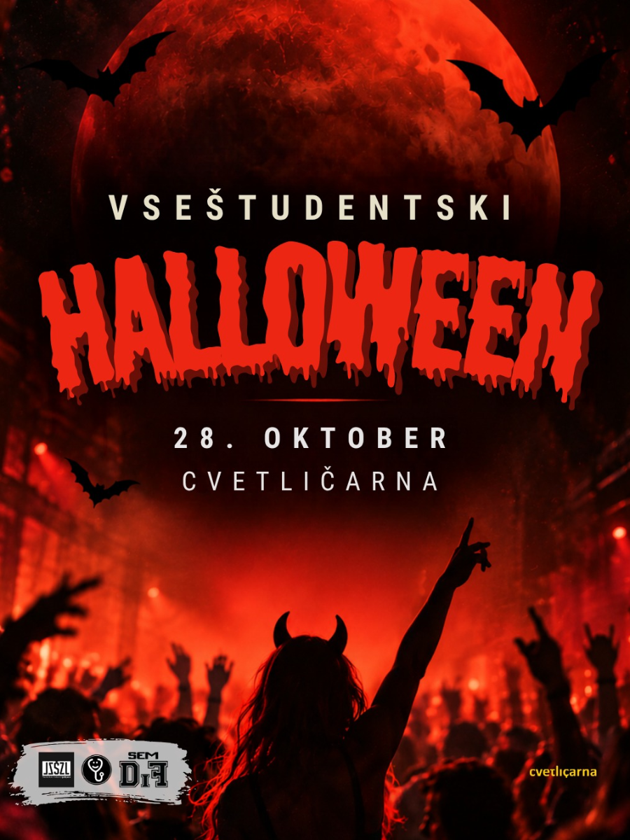 VseŠtudentski Halloween // 28.10.2026 // @Cvetličarna