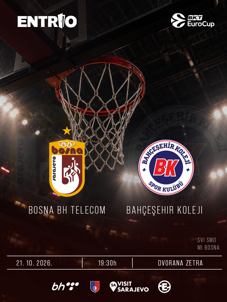 EUROCUP: KK BOSNA BH TELECOM - Bahcesehir Kol