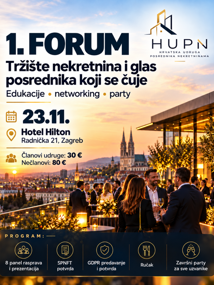 Formaty 1. HUPN Forum - tržište nekretnina i glas struke koji se čuje, Hilton ...