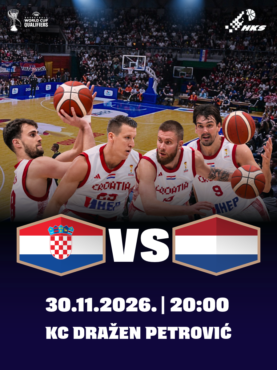 HRVATSKA - NIZOZEMSKA // Kvalifikacije za FIBA Svjetsko prvenstvo 2027