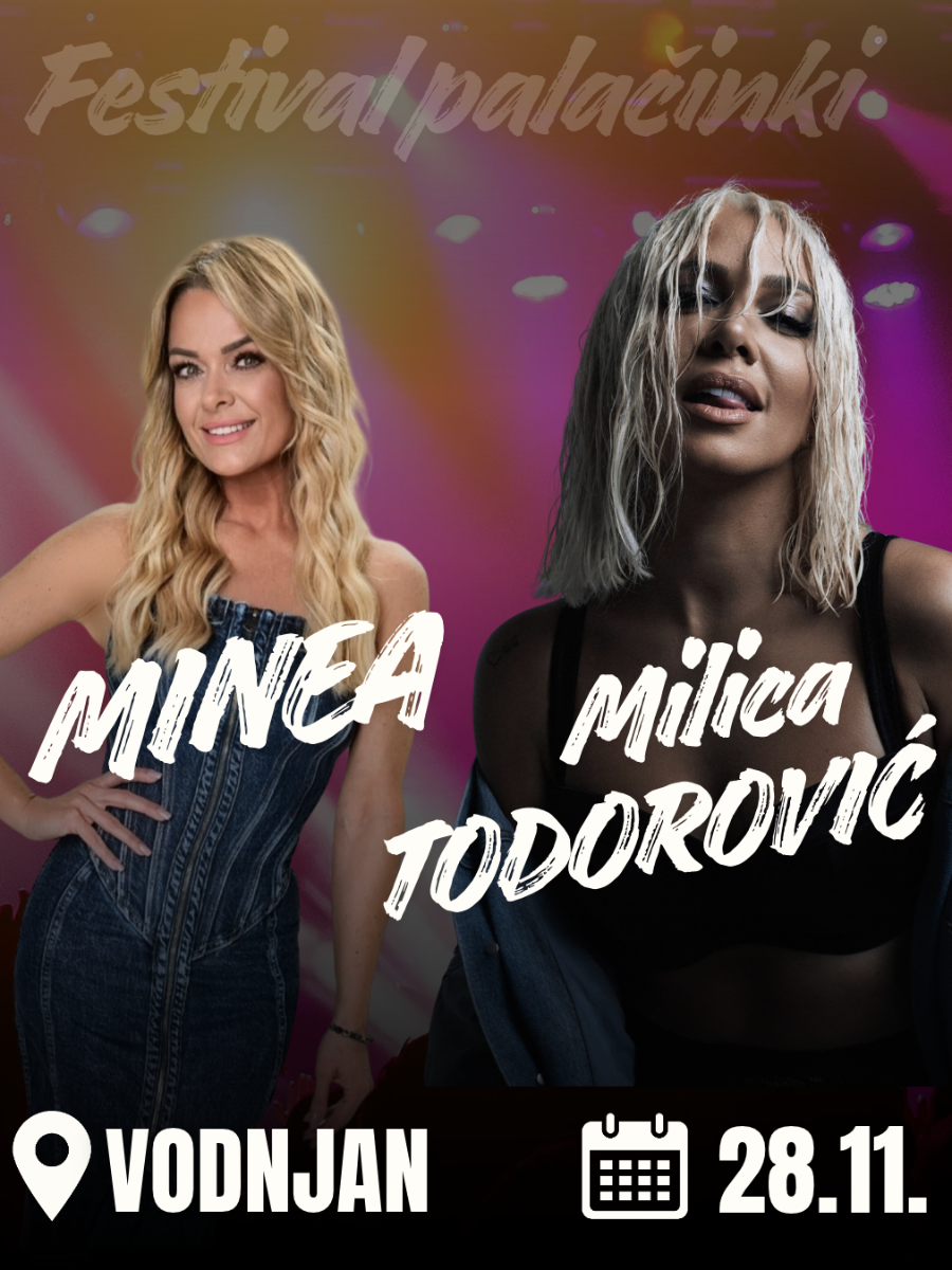 Milica Todorović i Minea na Festivalu palačinki u Vodnjanu