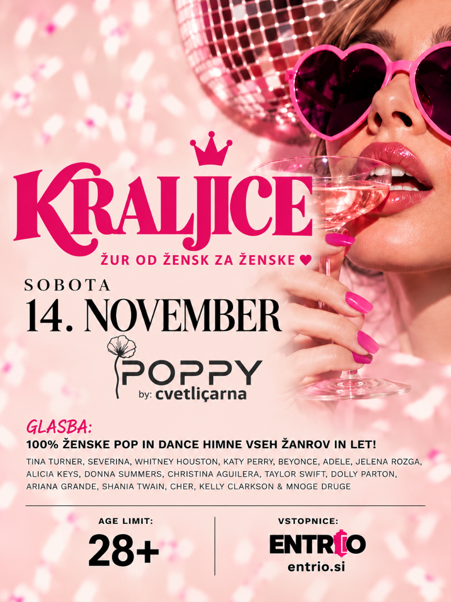 KRALJICE @ POPPY by Cvetličarna, 14. November 2026