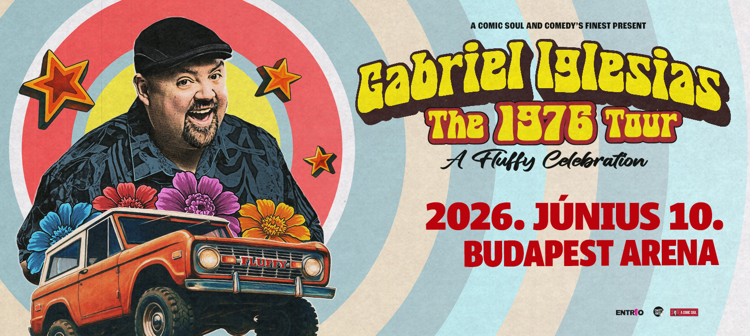 Tickets für GABRIEL IGLESIAS THE 1976 TOUR, Papp László Budapest  Sportaréna, Budapest | Mittwoch , 10.06.2026., 20:00h | Entrio.com