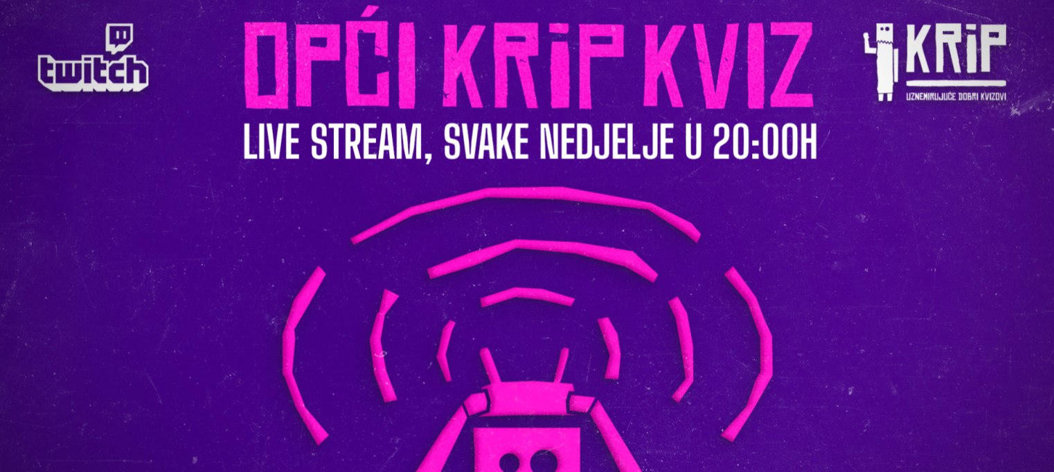 Live stream KRiP: kviz općeg znanja #242
