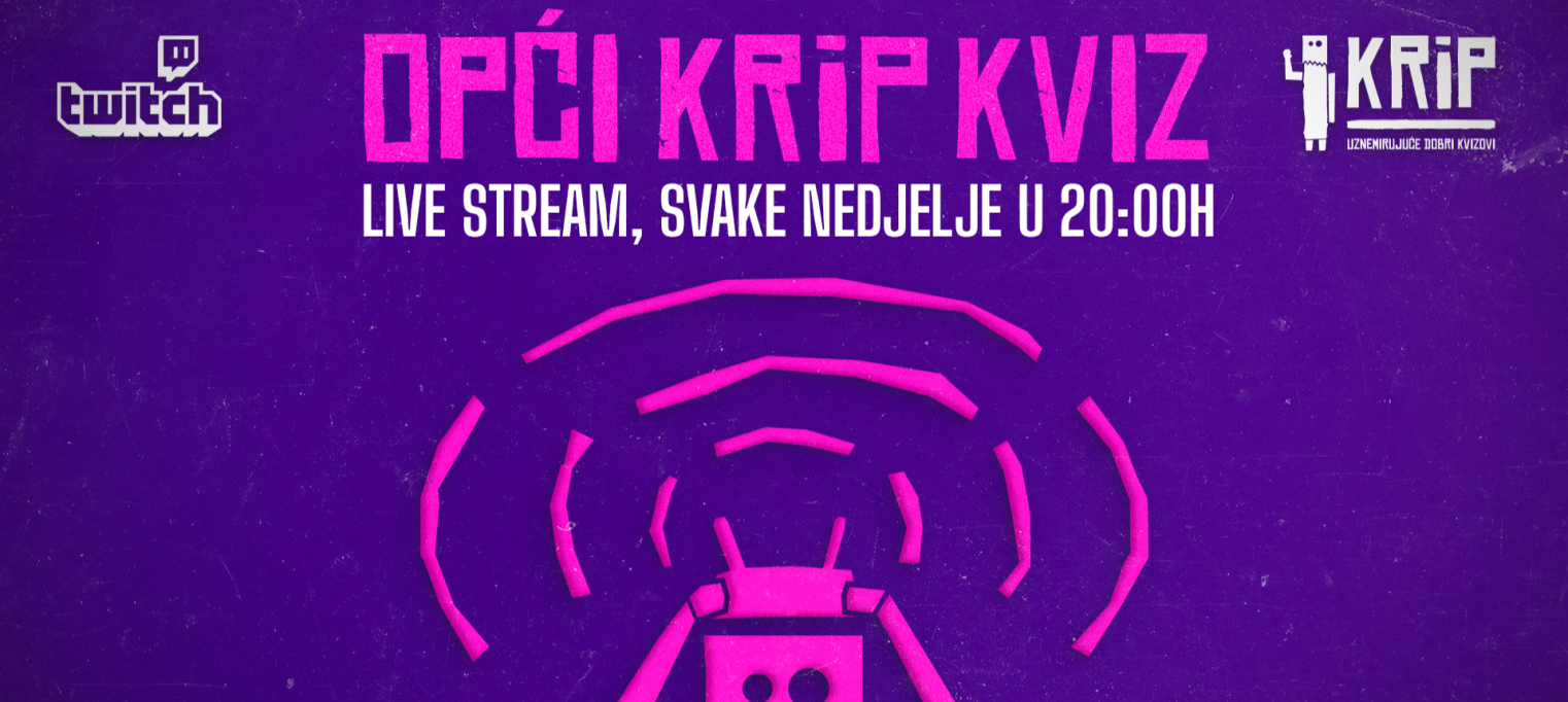 Live stream KRiP: kviz općeg znanja #249